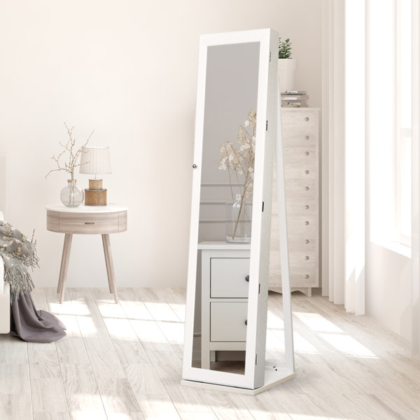 Zipcode Design Darcus FreeStanding Jewelry Armoire with Mirror